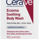 CeraVe Eczema Soothing Body Wash 10 oz with Omega Oils and Ceramides