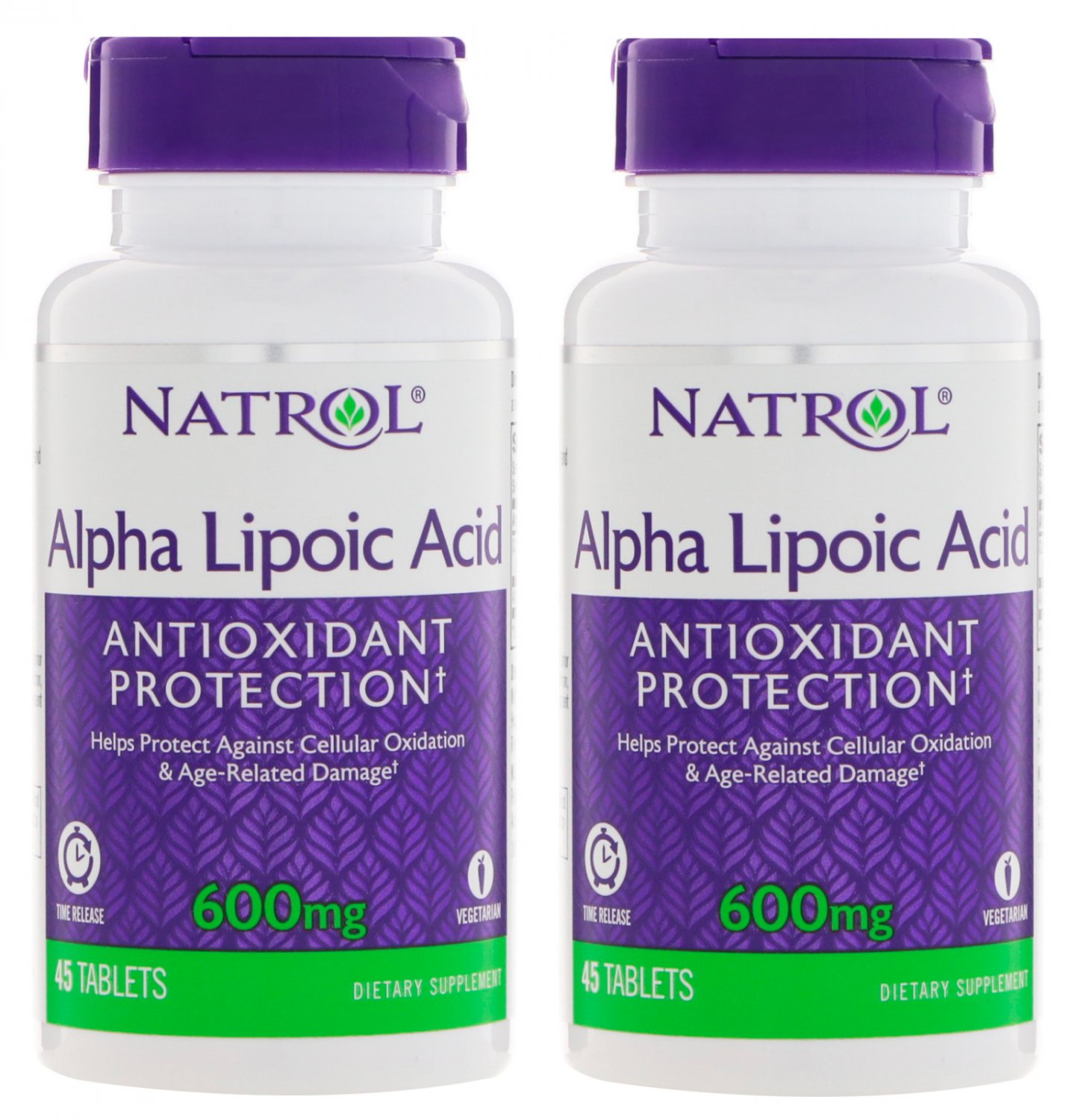 Natrol Alpha Lipoic Acid 600 T/R 45 Tablets (2 Pack)