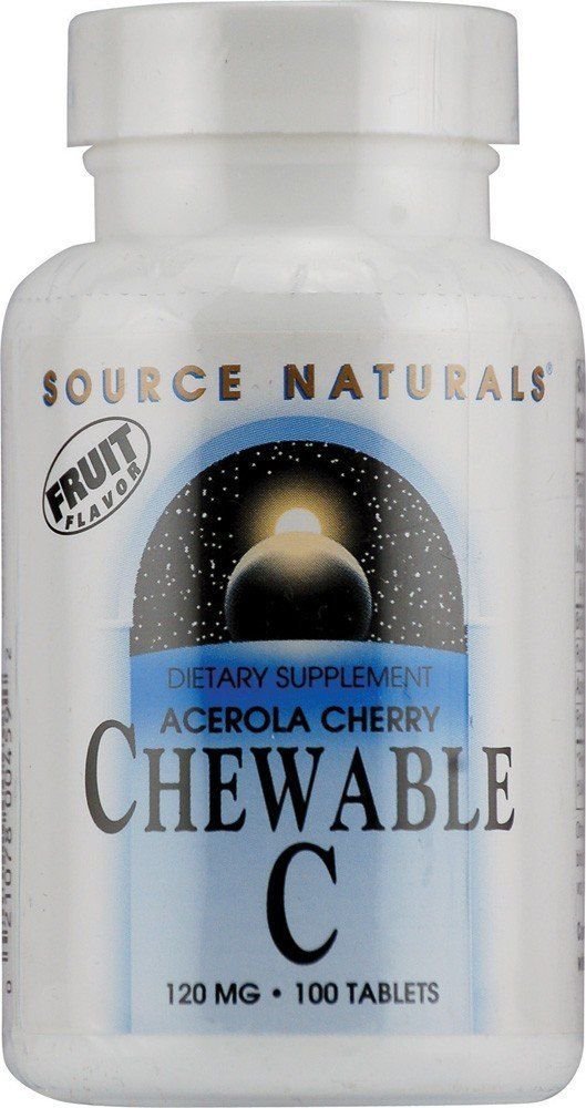 Source Naturals Acerola Cherry Chewable C 120mg 100 tablet