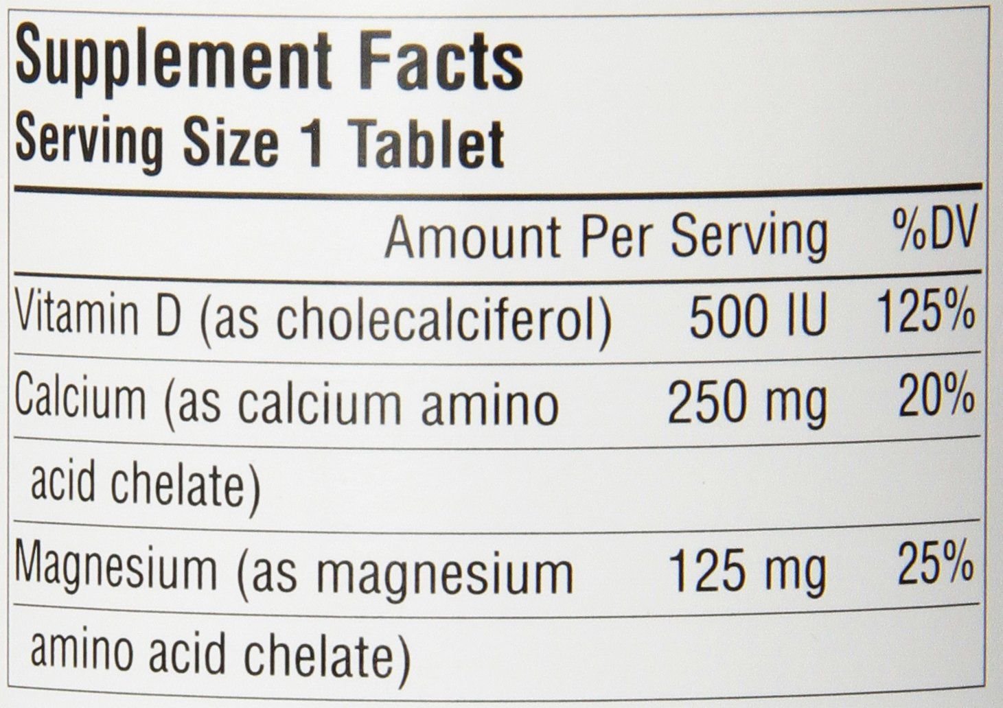 Source Naturals Calcium/Magnesium Chelate 200 Mg/100 Mg 100 Tablets