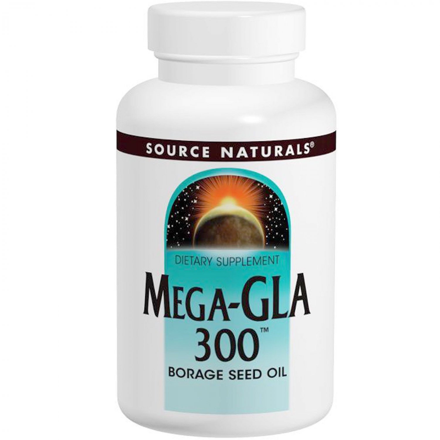 Source Naturals Mega-GLA 300 Borage Seed Oil Hexane-Free 120 Softgels
