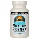 SOURCE NATURALS Sleep Science Melatonin Serene Night 3 Mg Tablet 120 Count