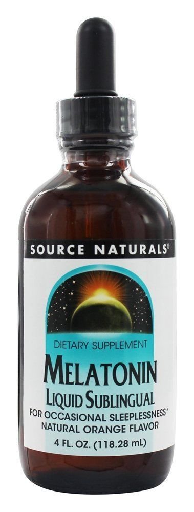 Melatonin Liquid Sublingual Natural Orange Flavor - 4 oz.