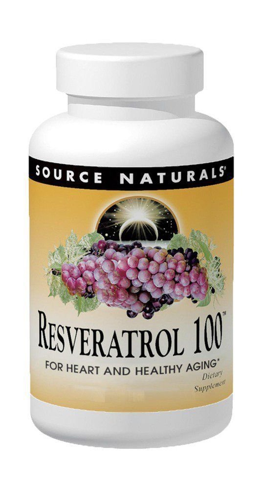 Source Naturals - Resveratrol 100 High Potency 100 mg. - 60 Vegetarian Capsules