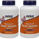 Now Foods Beef Gelatin 550mg 200 Capsules (2 Pack)