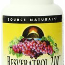 Source Naturals Resveratrol 200 For Heart and Healthy Aging 30 Tablets