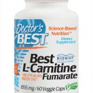 Doctor's Best L-Carnitine Fumarate Non-GMO Vegan Gluten Free Heart Health 60 Cap