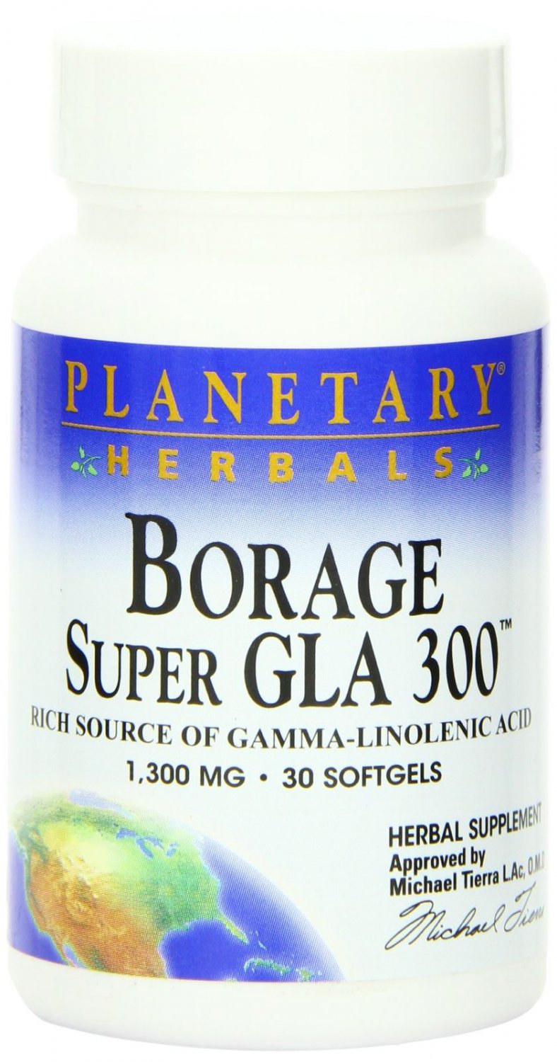 Planetary Herbals Borage Super GLA 300 Softgels 30 Count