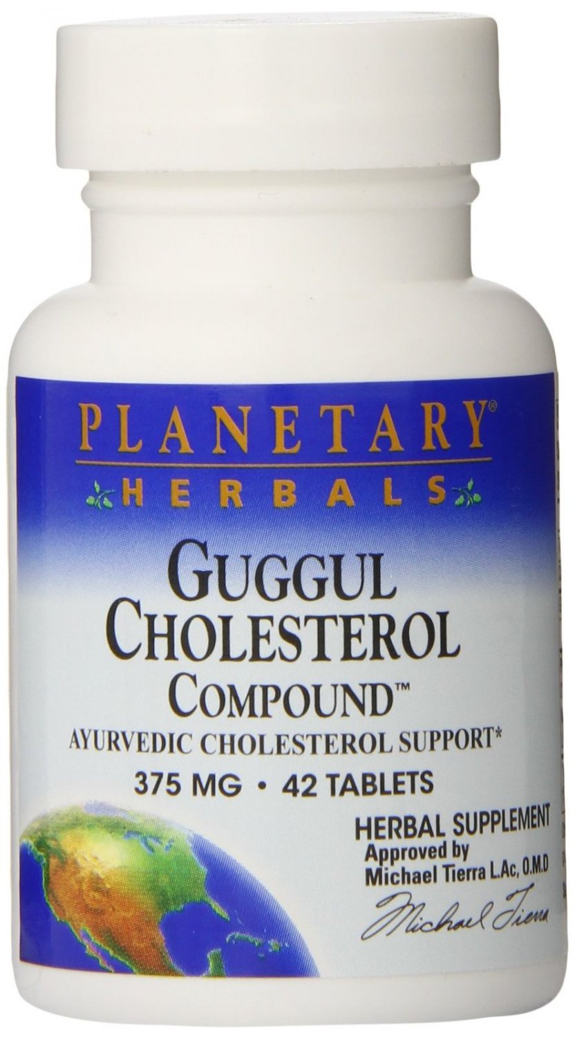 Planetary Herbals Guggul Cholesterol Compound Tablets 42 Count