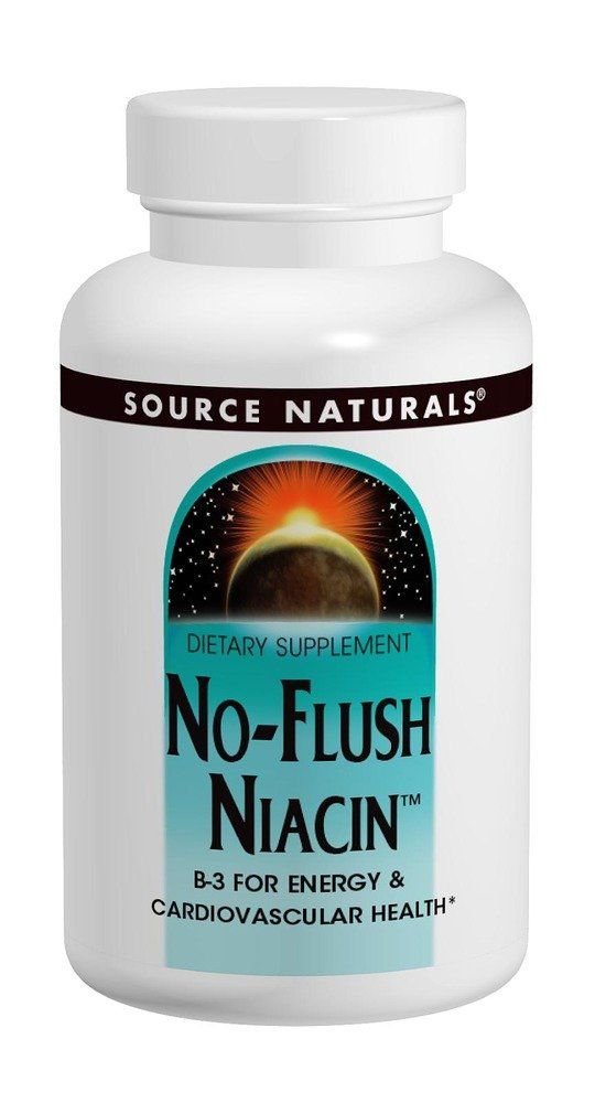 No-Flush Niacin 500mg Source Naturals Inc. 30 Tabs