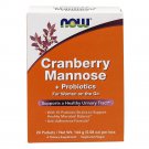 Now Foods Cranberry and Mannose with Probiotics Drink Packets 24 Count