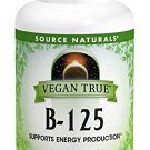 SOURCE NATURALS Vegan True B 125 Mg Tablet 60 Count
