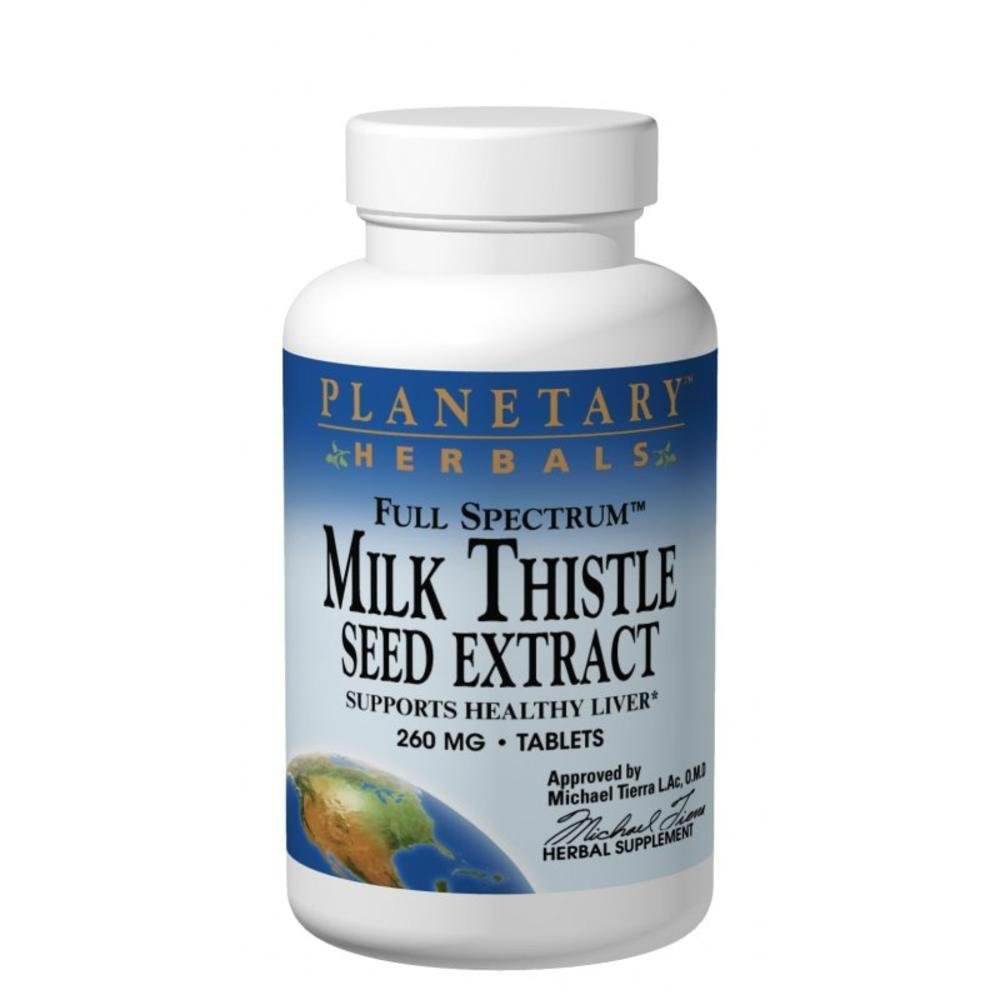 Planetary Herbals Milk Thistle Seed Extract -- 260 mg - 120 Tablets