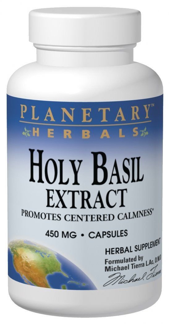 Planetary Herbals Holy Basil Extract 450 mg Capsules 120 capsules