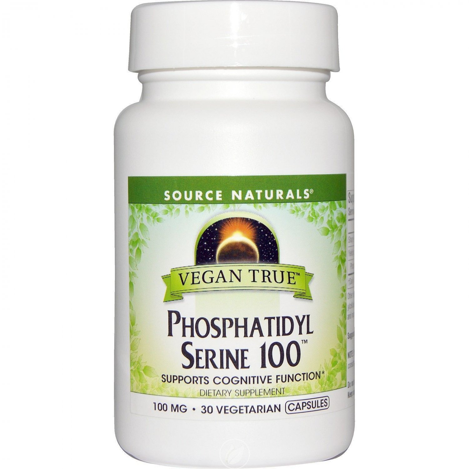 Source Naturals Vegan True Phosh Serene100  100mg  30Vcap