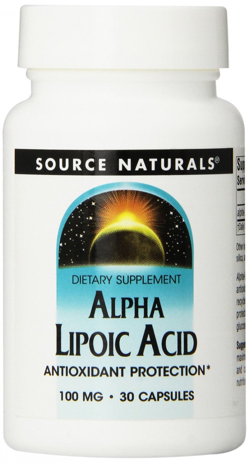 Source Naturals Alpha Lipoic Acid 100 Mg 30 Capsules