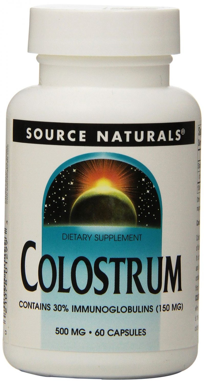 Source Naturals Colostrum 500mg Unique Food Supplement 60 Capsules