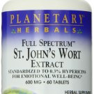 Planetary Herbals St. John's Wort Extract Full Spectrum Tablets 60 Count