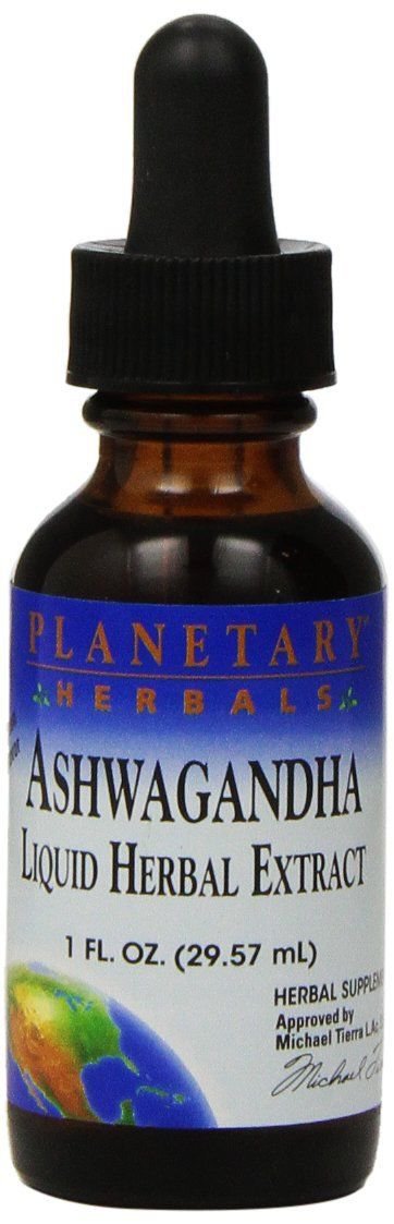 Planetary Herbals Ashwaganda Herbal Extract Liquid Lemon 1 Fluid Ounce