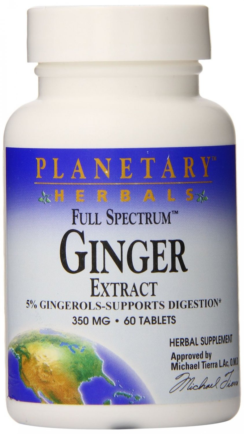 Planetary Herbals Full Spectrum Ginger Extract Tablets 60 Count