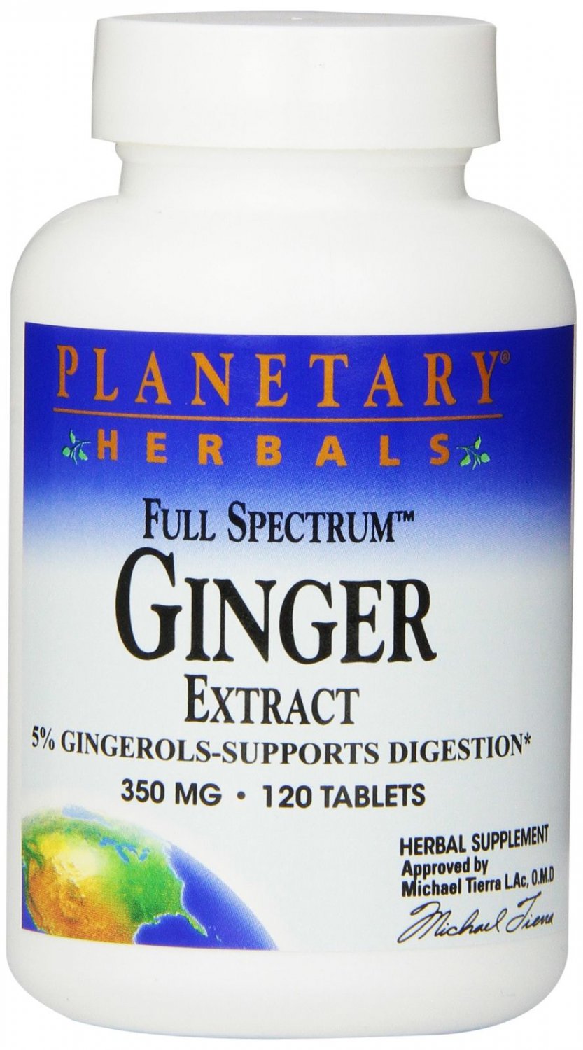 Planetary Herbals Full Spectrum Ginger Extract Tablets 120 Count