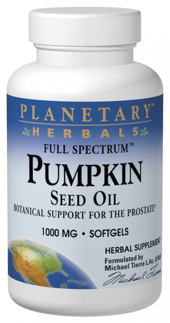 Planetary Formulas Full Spectrum Pumpkin Seed Oil 1000 mg Softgels  90 softgels