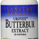 Planetary Herbals Butterbur Extract Urovex Softgels 20 Count