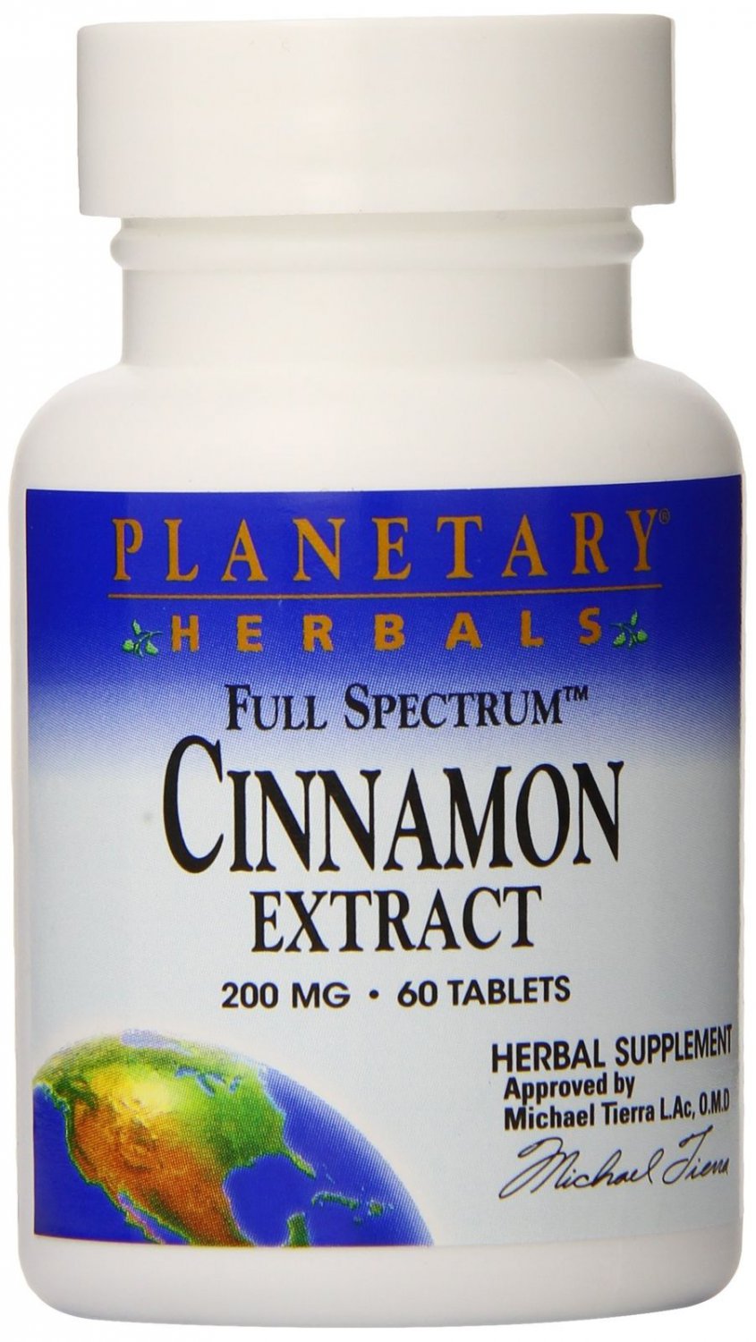 Planetary Herbals Full Spectrum Cinnamon Extract Tablets 200 mg60 Count