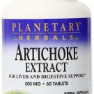 Planetary Herbals Artichoke Extract Tablets 500 mg 60 Count