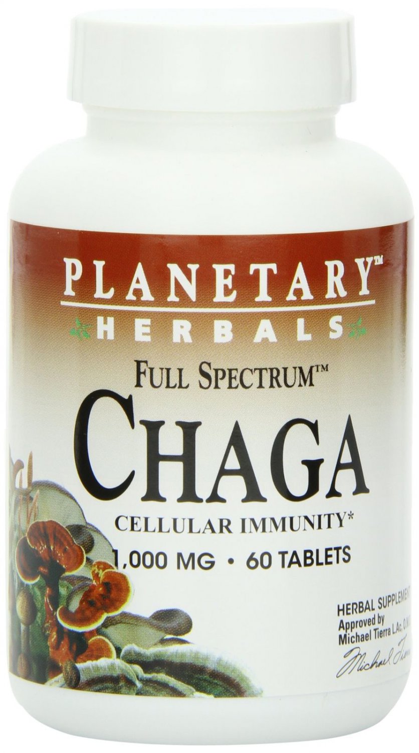 Planetary Herbals Chaga Full Spectrum  Enhance Cellular Immunity 60 Tablets