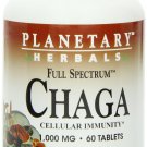 Planetary Herbals Chaga Full Spectrum  Enhance Cellular Immunity 60 Tablets