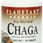 Planetary Herbals Chaga Full Spectrum Enhance Cellular Immunity 60 Tablets