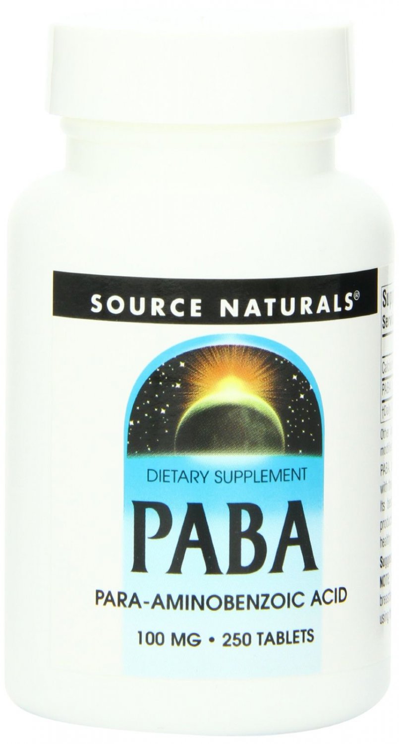Source Naturals PABA 100mg 250 Tablets