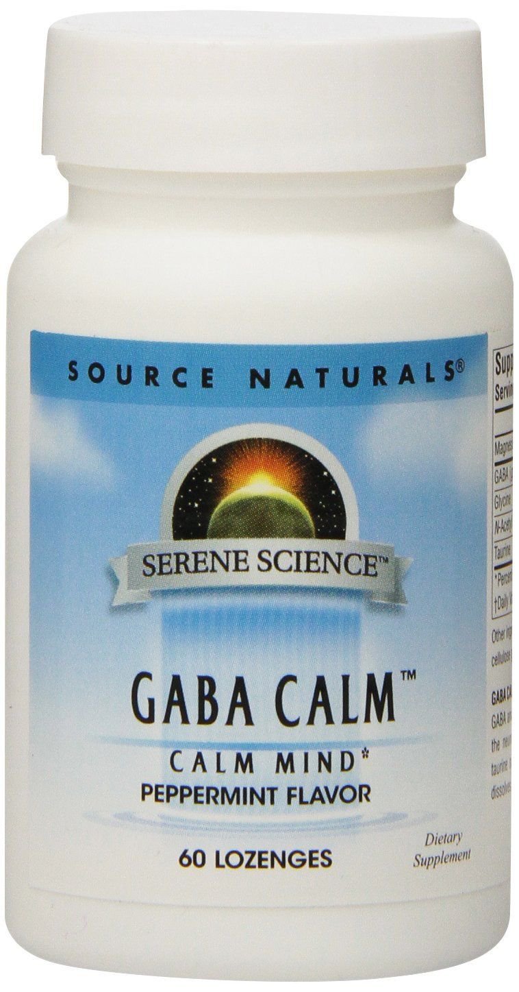 Source Naturals GABA Calm Sublingual Peppermint Calm Mind 60&Acirc;&nbsp;Lozenges 1