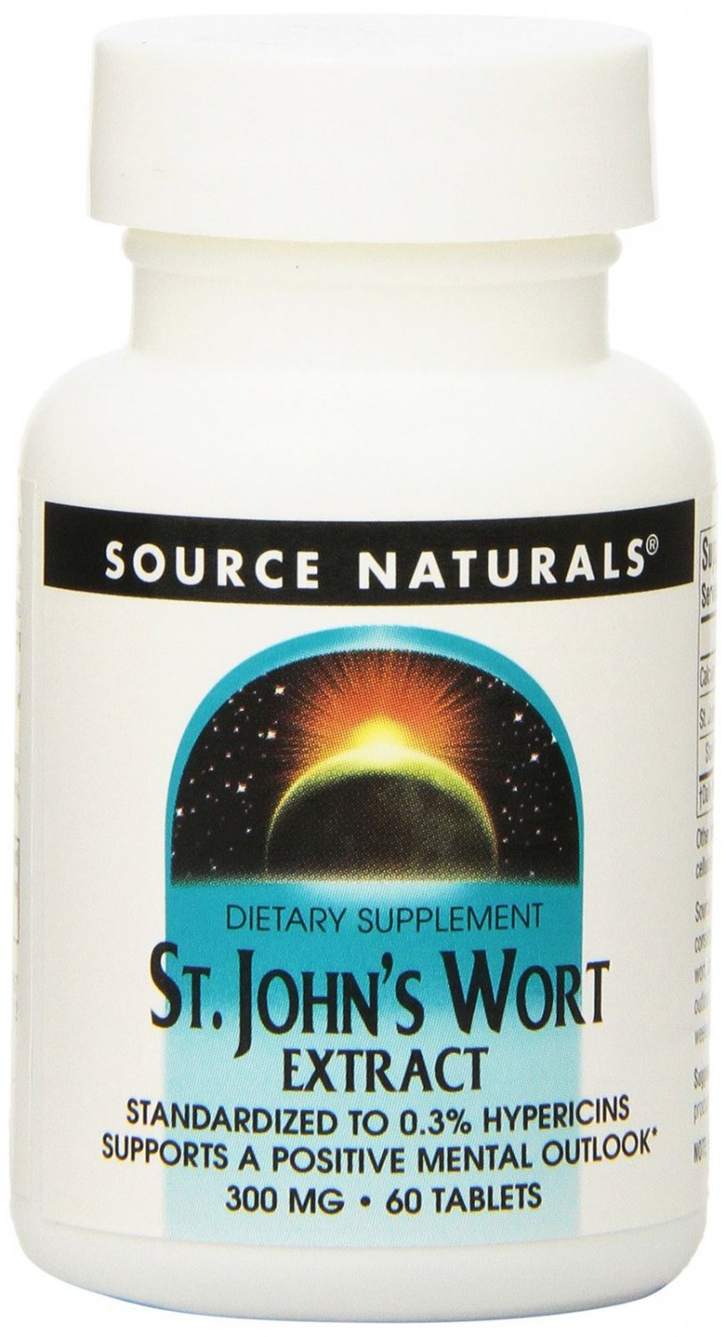SOURCE NATURALS St. John's Wort Extract 300 Mg Tablet 60 Count 1