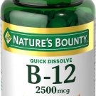 Nature's Bounty Vitamin B-12 2500 mcg 75 Quick Dissolve Tablets