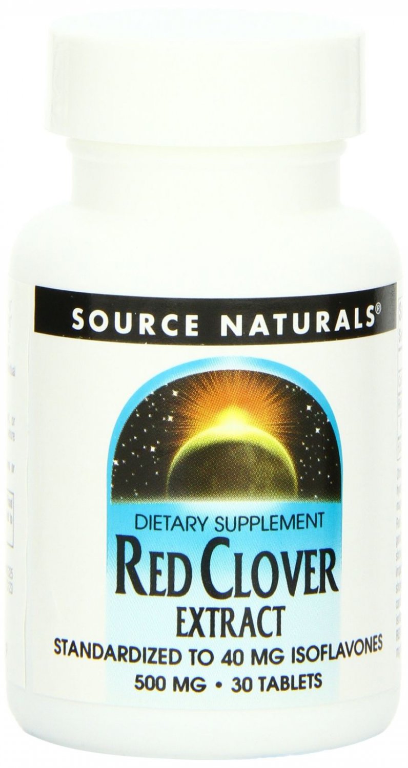 SOURCE NATURALS Red Clover Extract 500 Mg Tablet 30 Count 30 Tablets