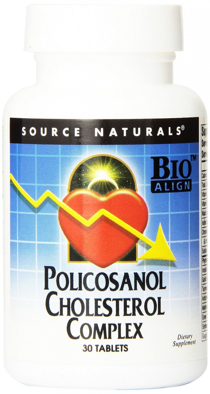 SOURCE NATURALS Policosanol Cholesterol Complex Tablet 30 Count 30 Tablets