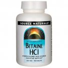 Source Naturals Betaine Hcl 650 mg 90 Tabs