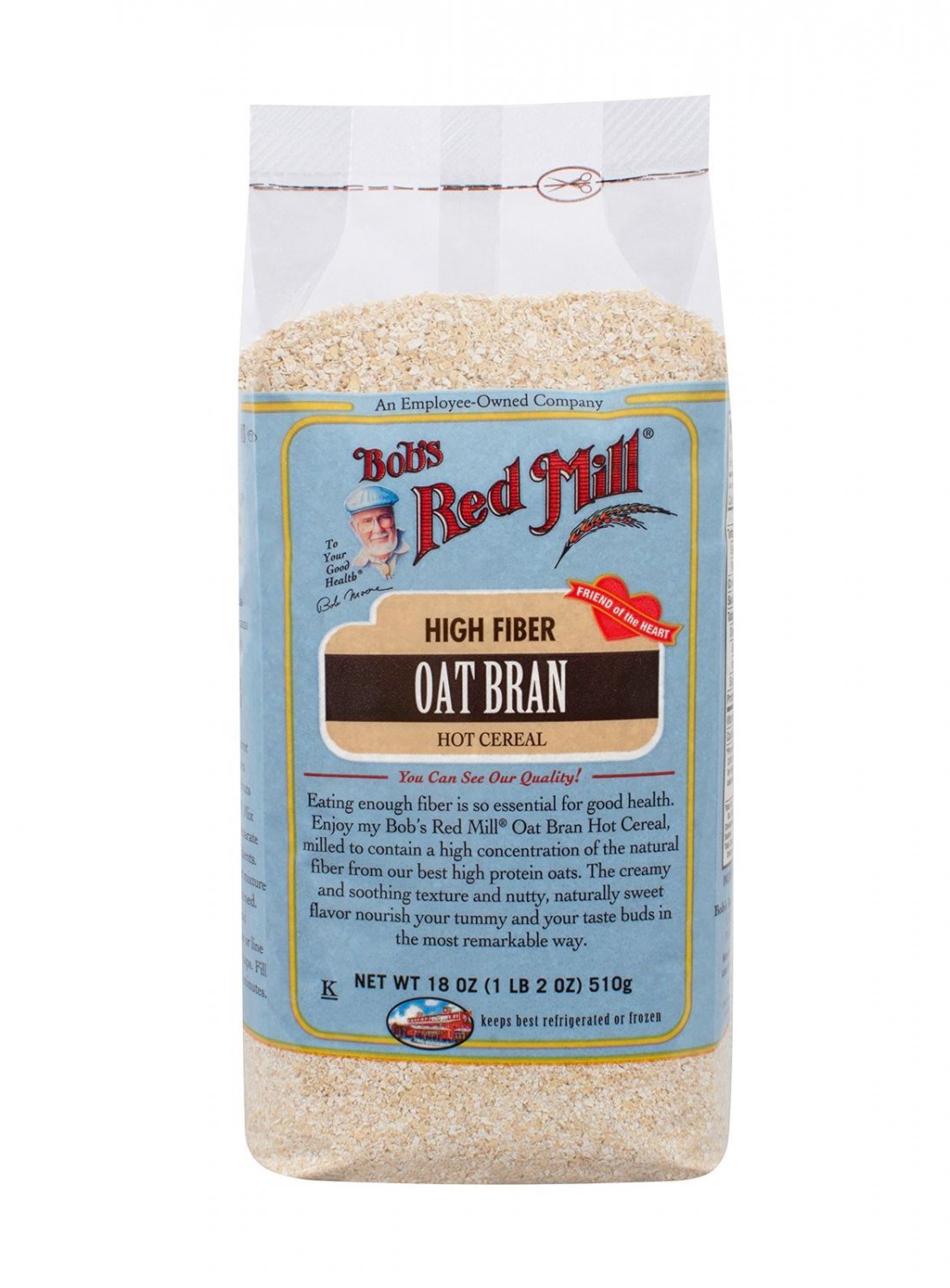 Bob's Red Mill Oat Bran Cereal 18 oz (4 Pack)