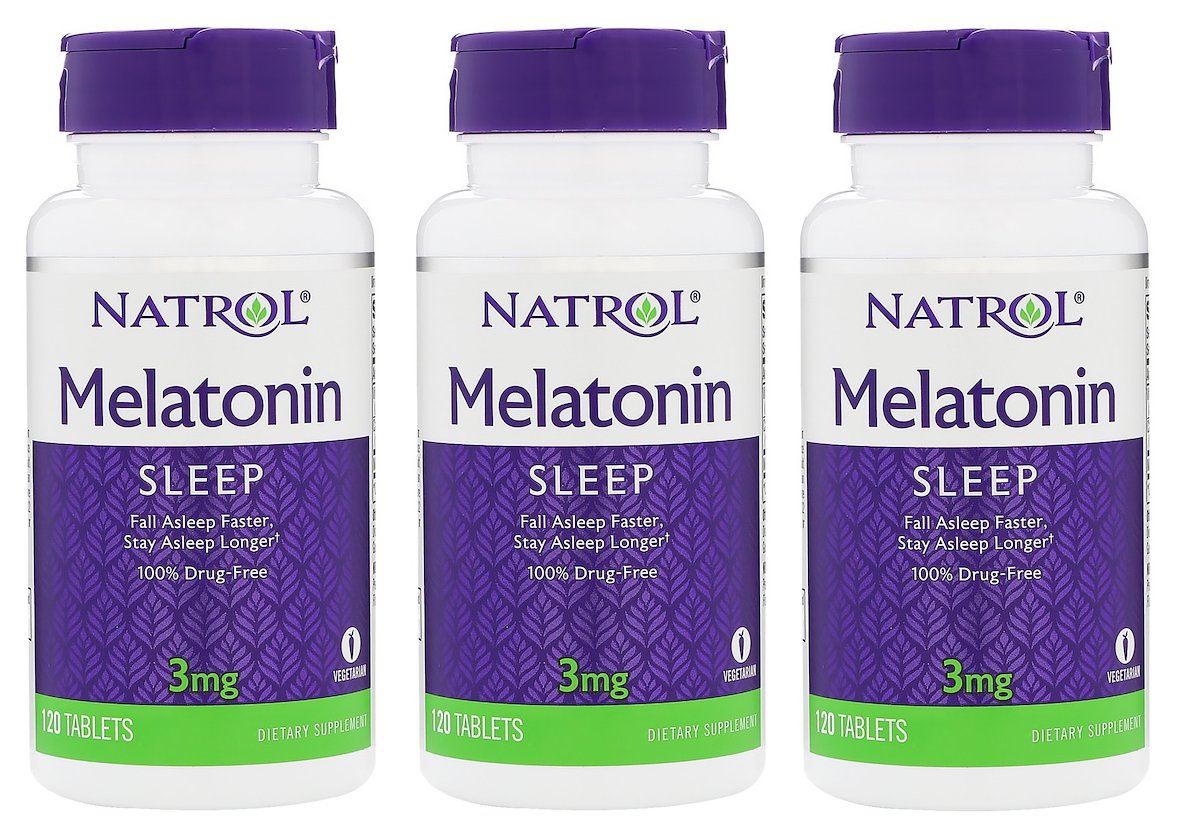 Melatonin 3mg Fast Dissolve Tablets 90 ea by Natrol (3 Pack)