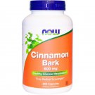 Cinnamon Bark 600 mg 240 Capsules by Now Foods
