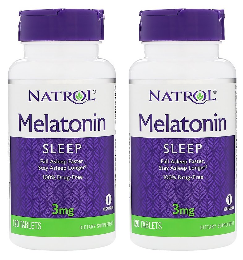 Melatonin 3mg Fast Dissolve Tablets 90 Tablets by Natrol (2 Pack)
