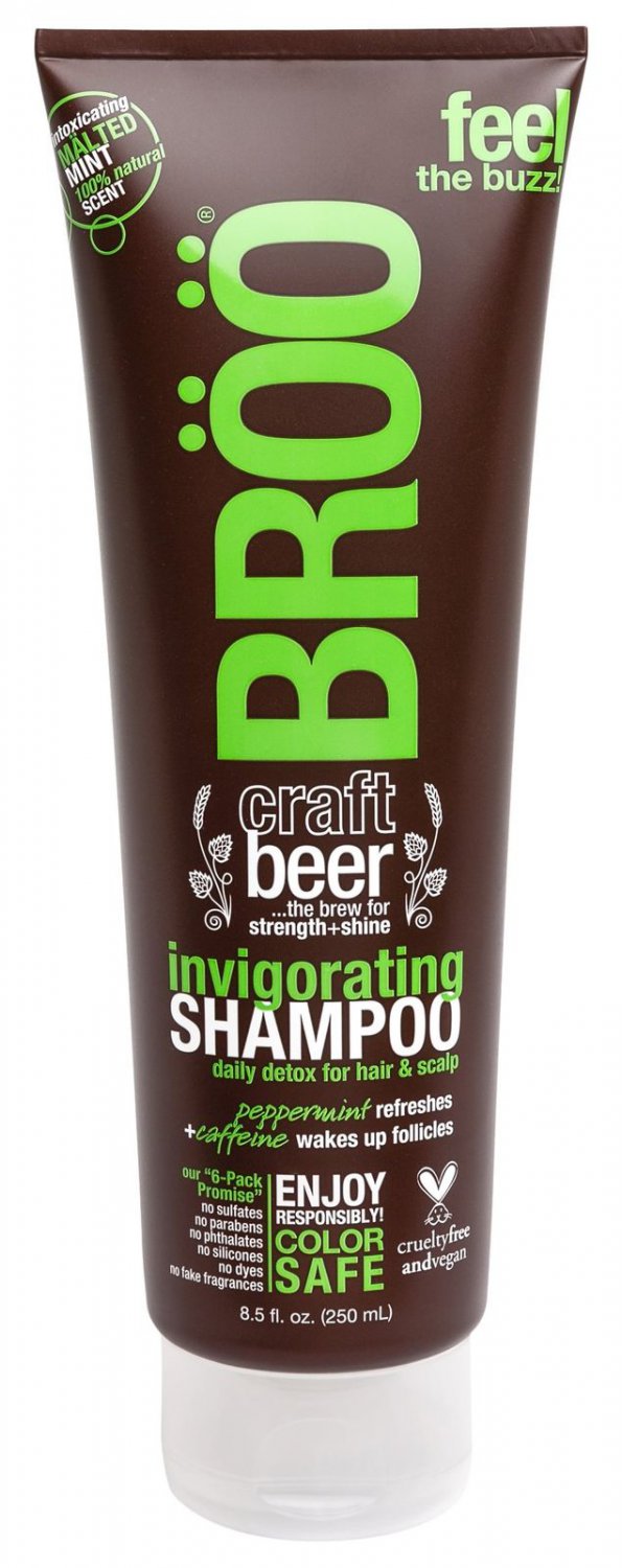 Broo Invigorating Shampoo Malted Mint 8.5 Ounce