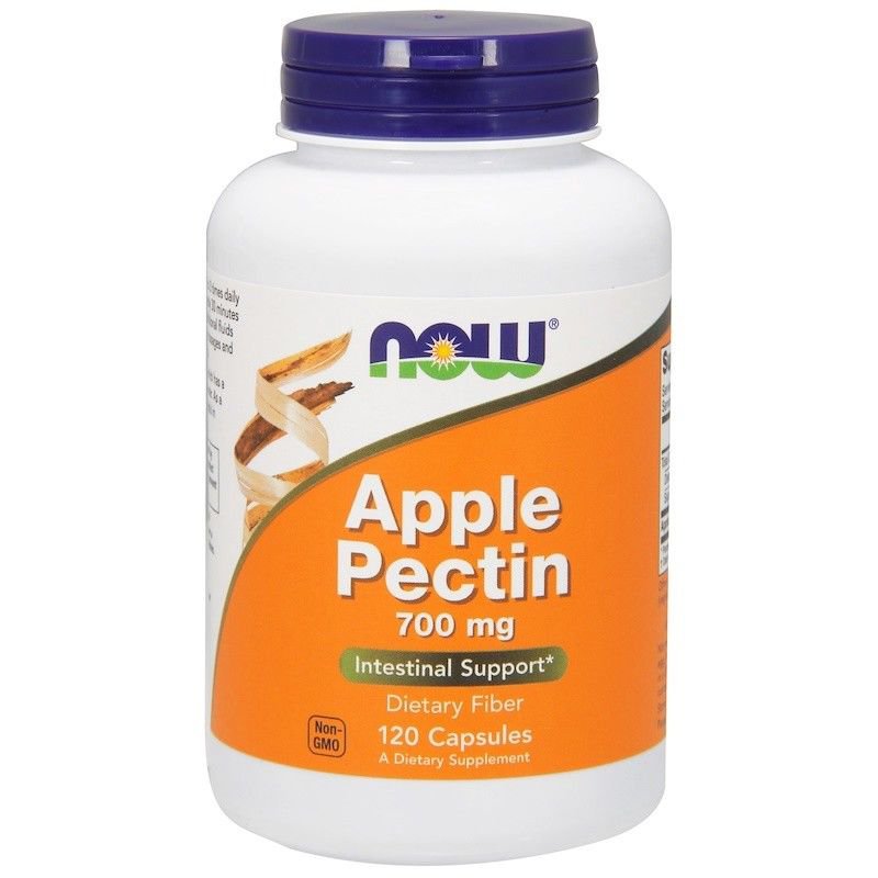 Apple Pectin 700mg 120 Capsules By Now Foods