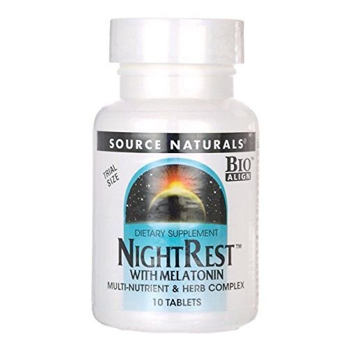 Source Naturals Night Rest With Melatonin Tablets 10 Count
