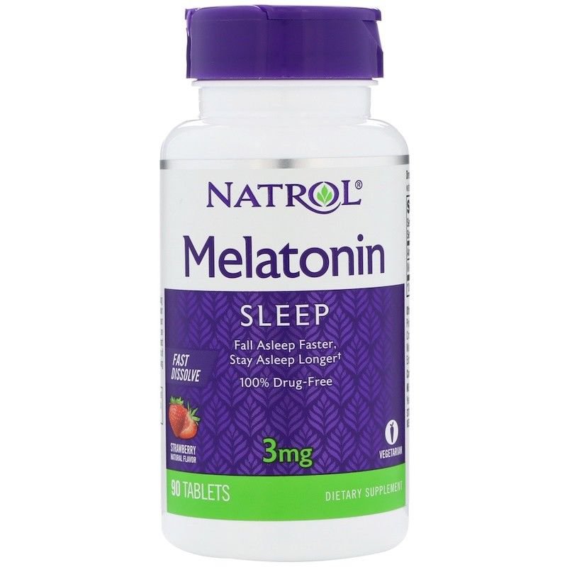 Melatonin 3mg Fast Dissolve Tablets 90 Tablets by Natrol