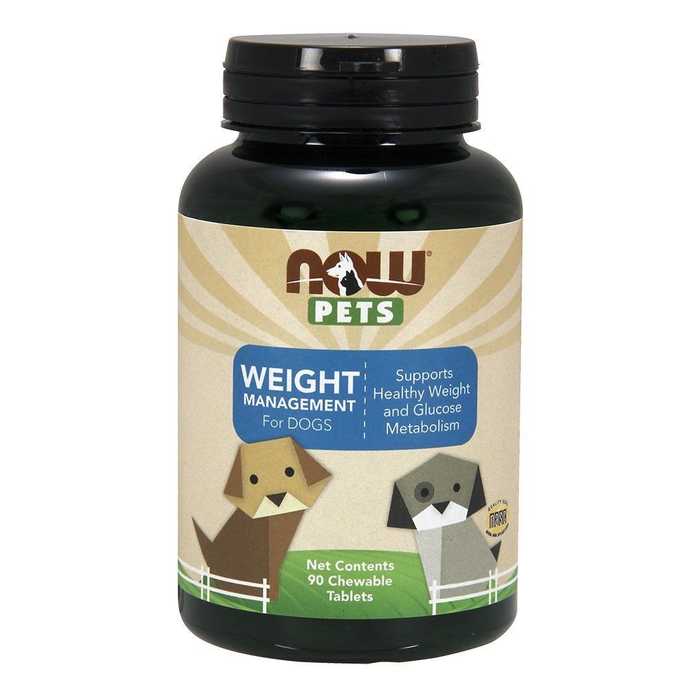 NOW Pets Weight Management Chewable Tablets for Dogs 90 Tablets
