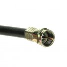 Black RG-6 Coaxial 75-Ohms Cable Indoor/Outdoor CATV Digital Satellite TV (3 ft)