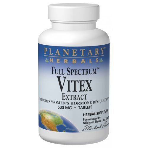 Planetary Herbals Full Spectrum Vitex Extract 500 mg 120 Tabs